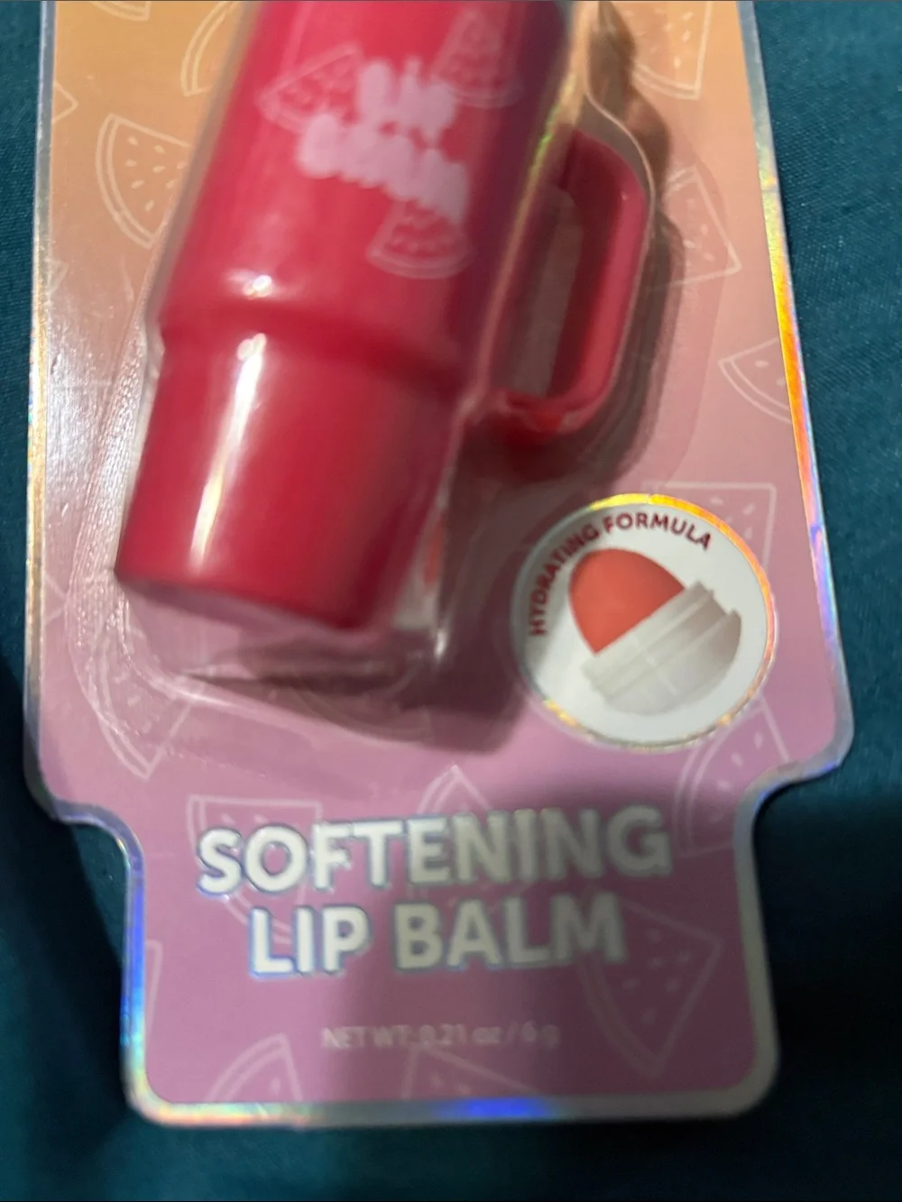 Big Cup-like Lip Balm - Watermelon - Red Softening Lip Balm - Cup Design
